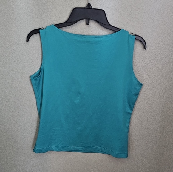 A'nue Ligne Teal Tank Top s/m - Picture 2 of 7